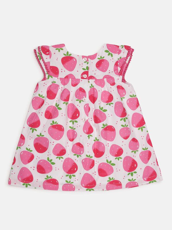 Printed Dress - Strawberries image number null